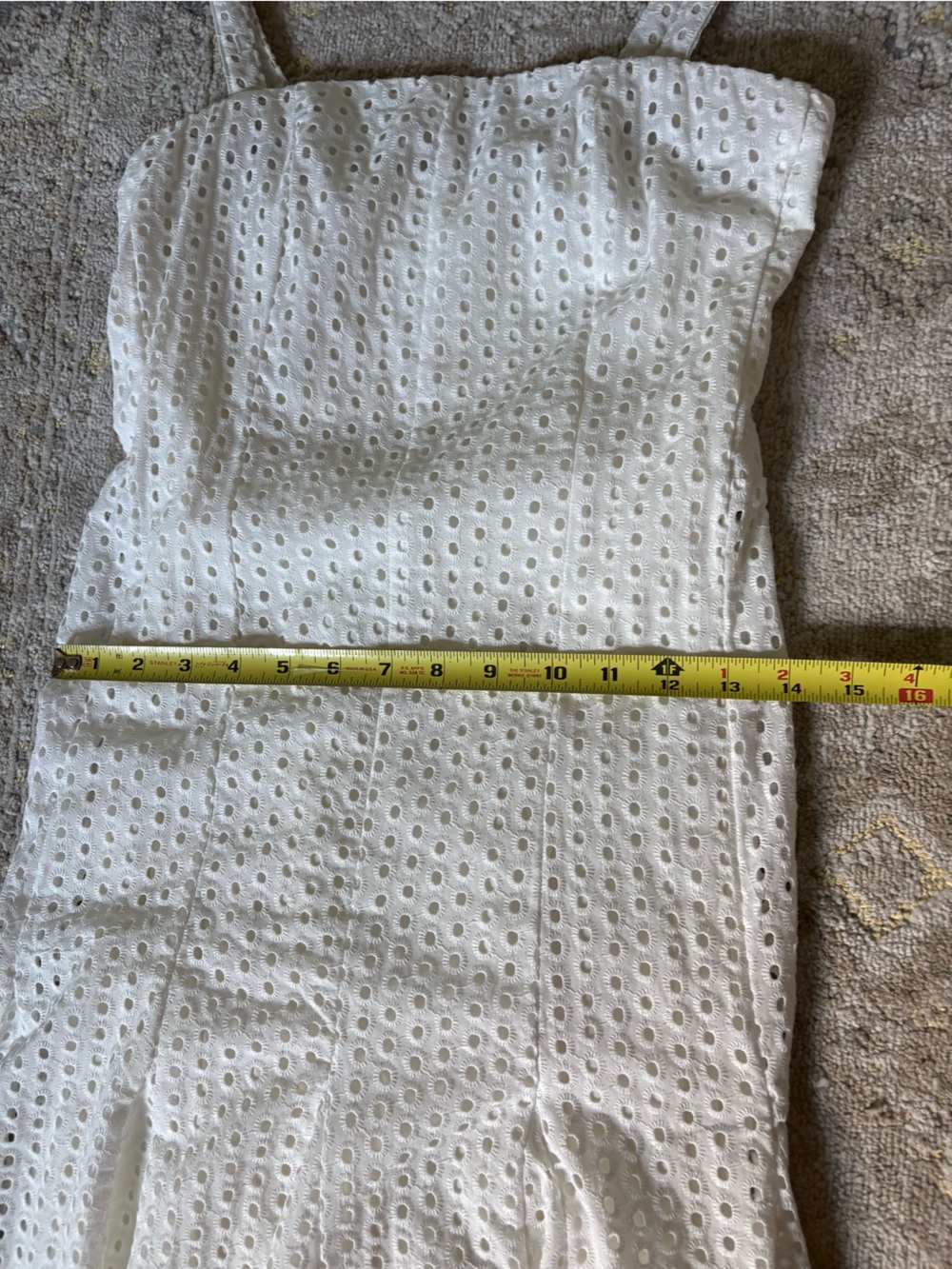 Maeve by Anthropologie Lelia Eyelet Sleeveless Midi Dress - Picture 7 of 9